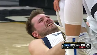 Luka Doncic Gets Hit In The Groin, Jae Crowder Gets Called For A Flagrant Foul