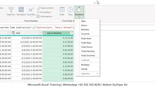 Power Query | Calculating Hours Worked | Time Transformations | Microsoft Excel / Microsoft POWER BI
