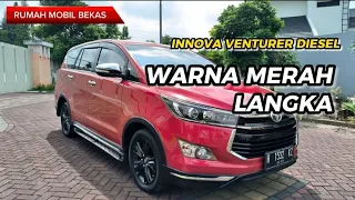 INNOVA VENTURER DIESEL 2017 | WARNA MERAH LANGKA ‼️ RUMAH MOBIL BEKAS