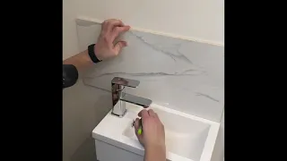 How to tile a splashback with trim bending finish - DIY Tiling tips