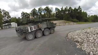 War | M1128 Stryker Mobile Gun System in Action | Live Fire [Full HD]