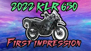 2022 KLR650 First Impression.