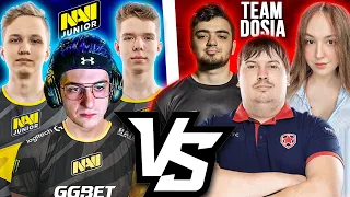 ЭВЕЛОН И НАВИ ДЖУНИОР VS TEAM DOSIA / ПОТНЫЙ ШОУ МАТЧ / МОНЕСИ и ДОСЯ / M0NESY EVELONE NAVI JUNIOR