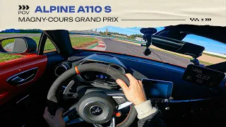 POV | ALPINE A110 S | HOTLAP | MAGNY-COURS