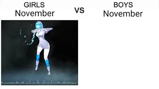 Girls November vs Boys November