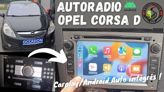 Installation Autoradio Android OPEL CORSA D avec carplay et android auto