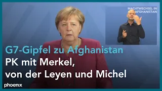 Afghanistan: Angela Merkel nach G7-Gipfel am 24.08.21