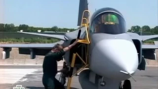 Шведский вариант истребителя нового поколения  Saab JAS 39 Gripen