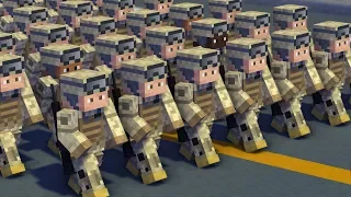 Minecraft Military Hell March Army Animation