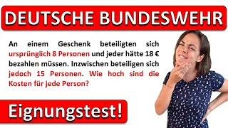 🇩🇪🇩🇪🇩🇪 SCHAFFST DU DEN BUNDESWEHR EINSTELLUNGSTEST? | Übung zu Prozentrechnung, Reihen & Kopfrechnen