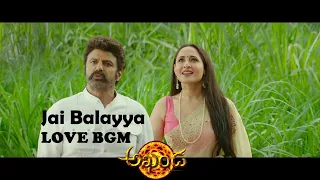 Jai Balayya Love HD BGM | Akhanda BGMS | Nandamuri Balakrishna | Pragya Jaiswal | Thaman.S
