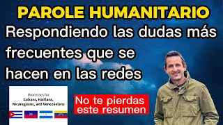 Parole humanitario Respondiendo dudas | Preguntas Formulario I134A | Ultimas noticias