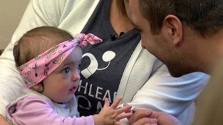 Baby Aida reacts to hearing her parents' voices for the first time