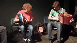 Eamon Murray: bodhran (2) & accordion - Craiceann Bodhrán Festival 2014