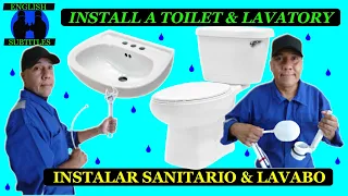 How to Install a TOILET & LAVATORY (COMPLETE COURSE)