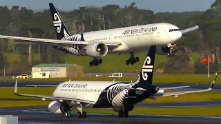 10 SMOOTH Afternoon Landings | Auckland Airport Plane Spotting