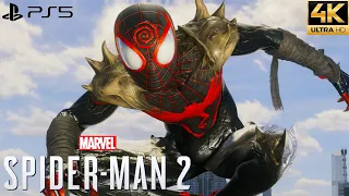 Marvel's Spider-Man 2 PS5 - King in Black Suit Free Roam Gameplay (4K 60FPS)