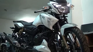 NEW BS IV TVS APACHE RTR 180 WITH AHO WALK AROUND VIDEO