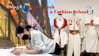 (KR/ENG Sub) Vlog | Finals Week |  Fashion Design Major at Fashion School