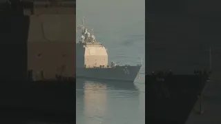 USS Princeton (CG-59) emergency reverse to avoid DIW boat in San Diego Bay