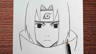 How to draw Sasuke | Easy to draw