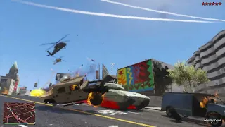 GTA 5 RDE 4.0 - Super Invincible Tank Ten Stars Rampage + Escape