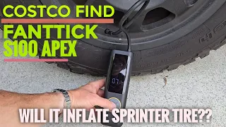 FANTTICK S100 Apex- Good For Vanlife? Will it inflate a Sprinter Tire???