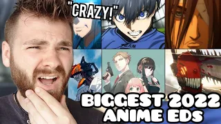 First Time Reacting to "The Best ANIME Endings Of 2022" | New Anime Fan!