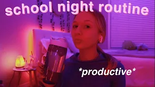 my *PRODUCTIVE* school night routine