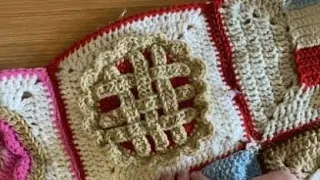 How To Crochet A Pie Granny Square (Left-Handed)