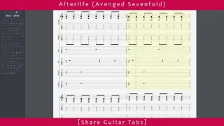 [Share Guitar Tabs] Afterlife (Avenged Sevenfold) HD 1080p