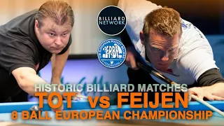 NIELS FEIJEN - SANDOR TOT | 8 Ball European Championship | Commentary by Ralph Eckert
