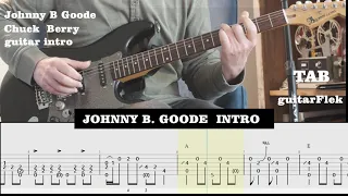 Johnny B. Goode -Chuck Berry Guitar intro in E major with tab
