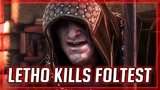 Letho Assassinates King Foltest (Witcher 2)