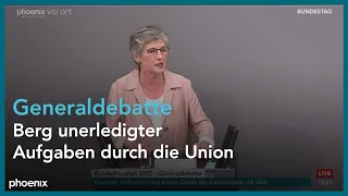 Britta Haßelmann bei der Generaldebatte zum Bundeshaushalt 2022 am 01.06.22