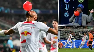 Heartwarming reason why Chelsea new boy Nkunku celebrates by blowing up balloon |