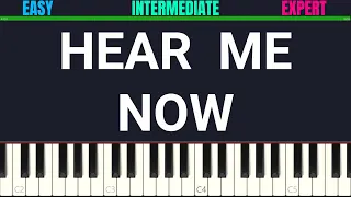 Tyler Joseph - Hear Me Now | 3-LEVELS Piano Tutorial