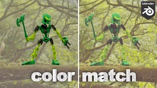 Matching color for VFX (quick blender trick)