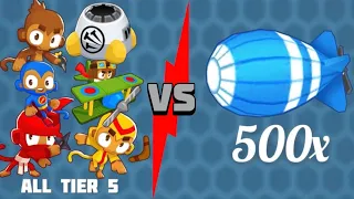 All tier 5 group vs 500 moabs in BTD6