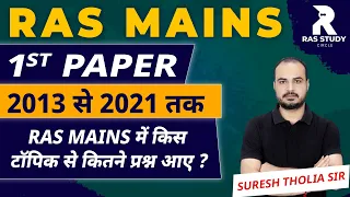 RAS 2024//RAS Mains First Paper Trend Analysis//RAS Trend Analysis//RAS 10 years Trend Analysis