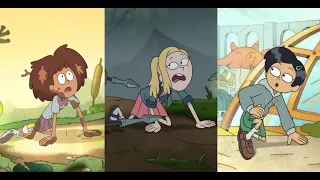 Amphibia, all three girls theme songs swap