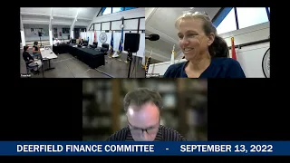 Deerfield Finance Committee - September 13, 2022