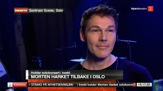 the interview with MORTEN HARKET @ Sentrum Scene, Oslo [TV2 / Oct. 24, 2014] (NOR)