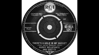 UK New Entry 1961 (219) Harry Belafonte & Odetta - There's A Hole In My Bucket