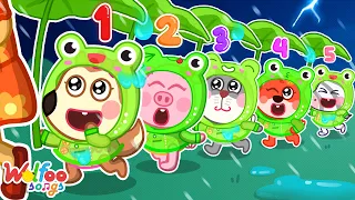 Five Little Speckled Frogs 🐸 Baby Care Song 🎶 Wolfoo Nursery Rhymes & Kids Songs