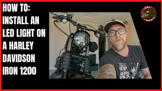 How to - LED Headlight Install - Harley Davidson Iron 1200