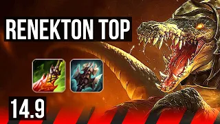 RENEKTON vs GANGPLANK (TOP) | 43k DMG, 12/3/18, Dominating | NA Master | 14.9