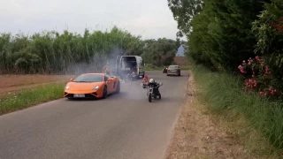 Dragster Scooter 90cc Team Rpc 83 Vs  Lamborghini Gallardo 560 cv