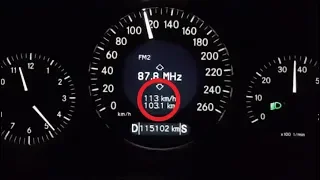 How on Mercedes W219 in the Status Bar Change the Index of Temperature to Speed and Back