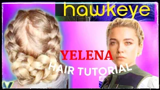 YELENA HAIR TUTORIAL l Black Widow Movie 2021 | EASY BRAID hairstyle